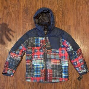 NWT Hawke & Co Patchwork Check jacket.